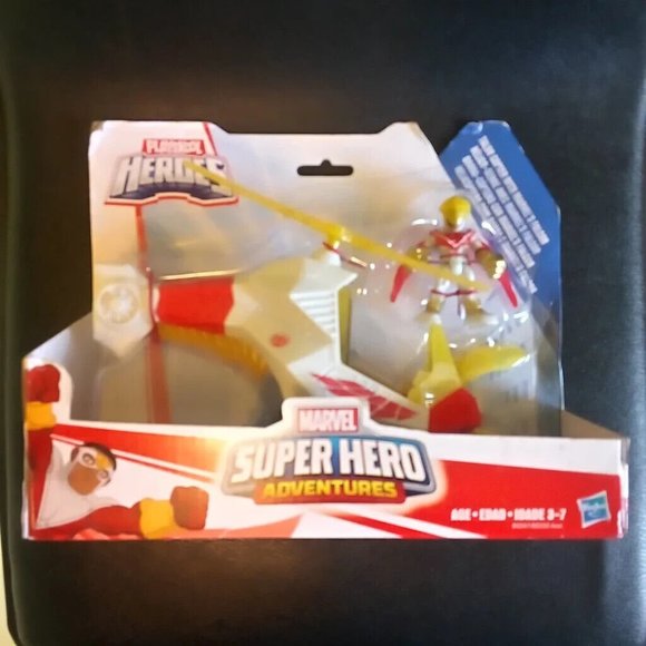 Playskool Heroes Marvel Super Hero Adventures Talon Copter With Marvel's Falcon - Picture 1 of 4